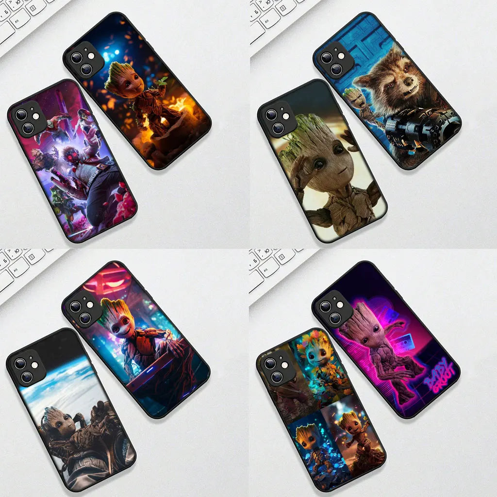 Phone Cover for Samsung Galaxy S25 S24 S23 FE Plus Ultra S7 Edge A16 A15 5G s25+ Case Guardians Galaxy Baby G-Groots Marvels