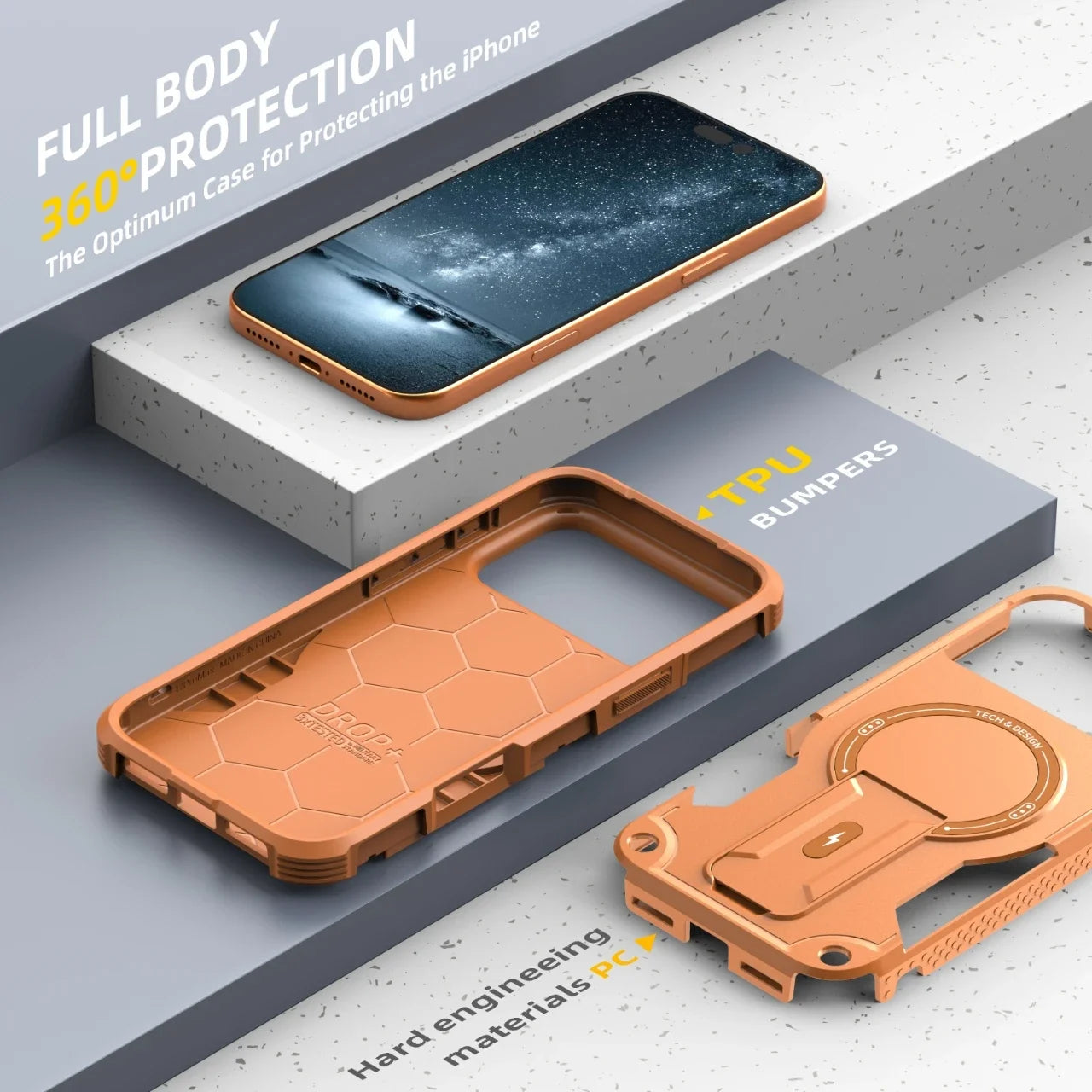 Shockproof Stand Holder Function Case for Iphone 17 Pro Max Air Iphone17 16 15 14 Plus 13 12 Pro Iphone16 Iphone15 Iphone14