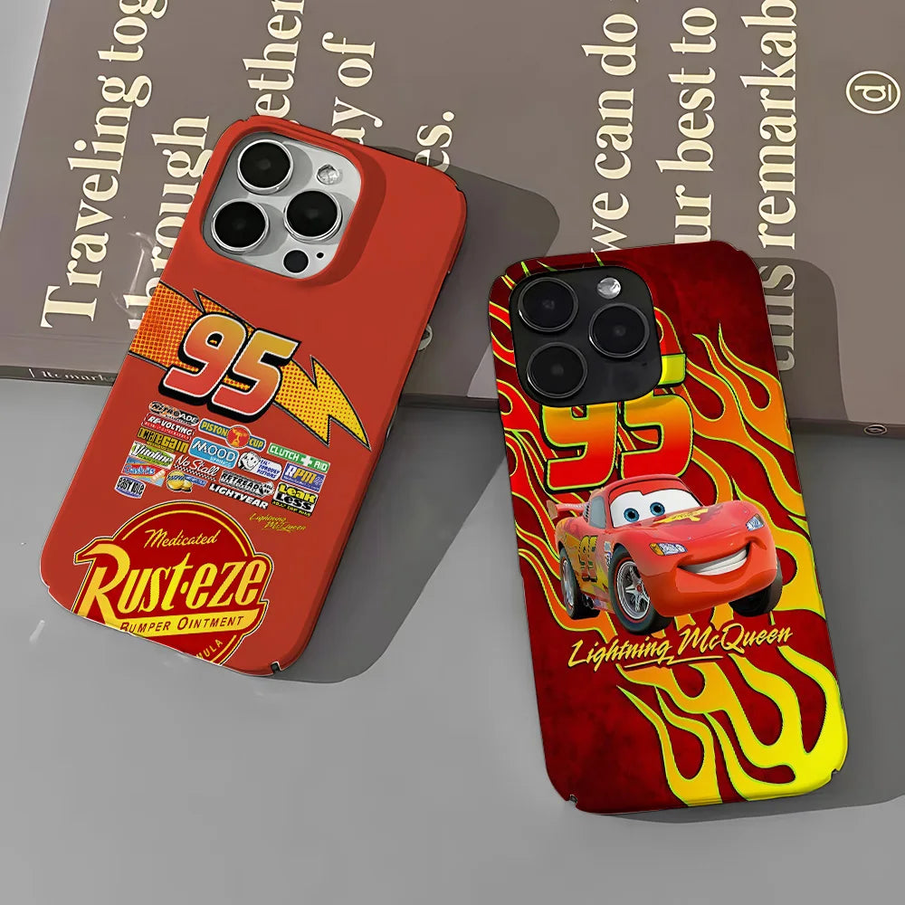 Phone Case for iPhone 17 16 15 14 13 12 11 Pro Max X XR XSMax 7 8 Plus Air Glossy Film Hard PC Cover Hot L-Lightnings M-McQueens