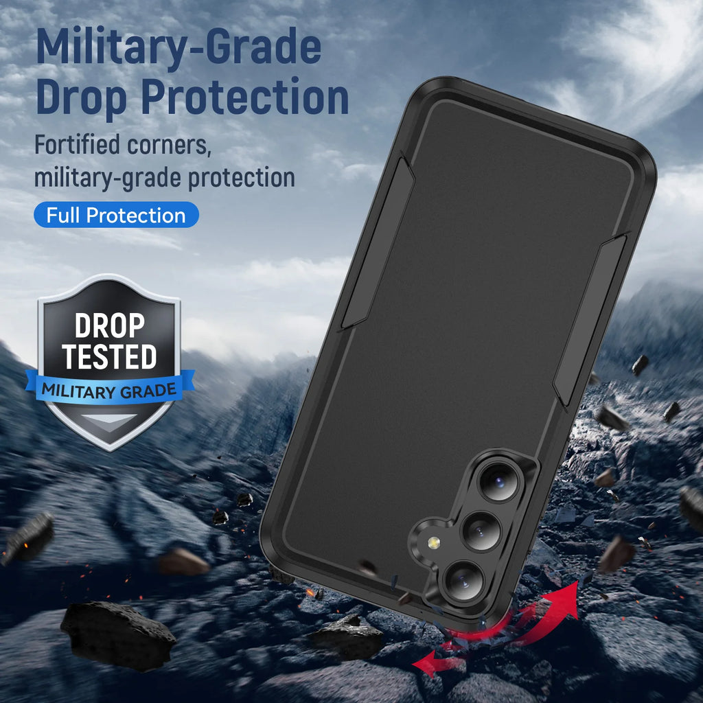 Military Grade Cases for Samsung Galaxy S25 FE S22 S23 S26 Plus S24 FE Ultra Edge A57 A17 A54 A16 5G A56 A55 A35 A15 Armor Case