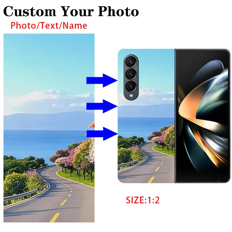 DIY Customized Photo Phone Case For Samsung Galaxy Z Fold5 Fold6 Fold7 Personalized Cover For Samsung Z Fold 7 Special 4 3 2 5 6