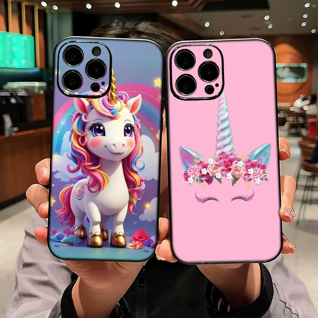 Cover for Samsung Galaxy S25 S23 S22 S24 FE Ultra S10 Plus A05 A06 A15 A16 A26 A35 S10E Case Wallpaper Unicorn Lovely Poster