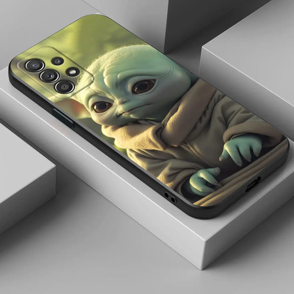 Yodas Groots Baby Phone Case For Samsung Galaxy A17 A57 A37 A07 A55 A54 A34 A35 A25 A15 A56 A36 A26 A16 A06 Silicone Cover Shell