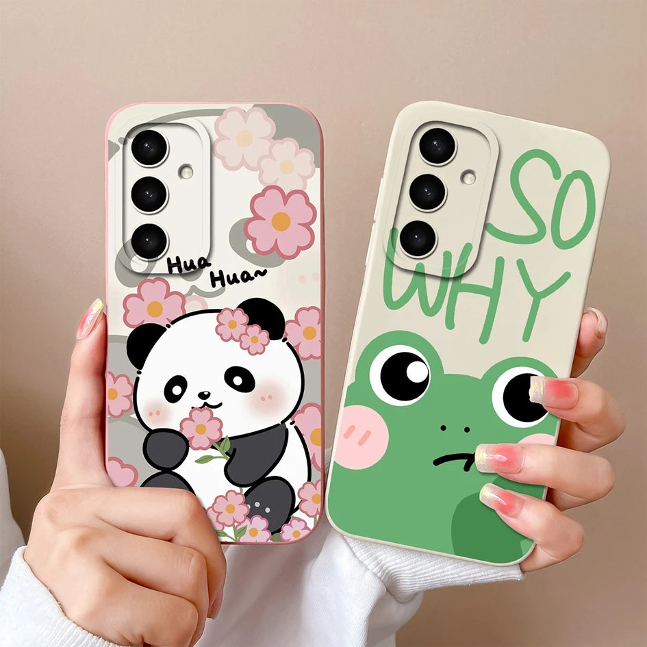 Cases For Samsung S25 Ultra S25Plus Cute Rabbit Cartoon Pattern Liquid Soft Silicone Premium Protection For Samsung S 25 Coques