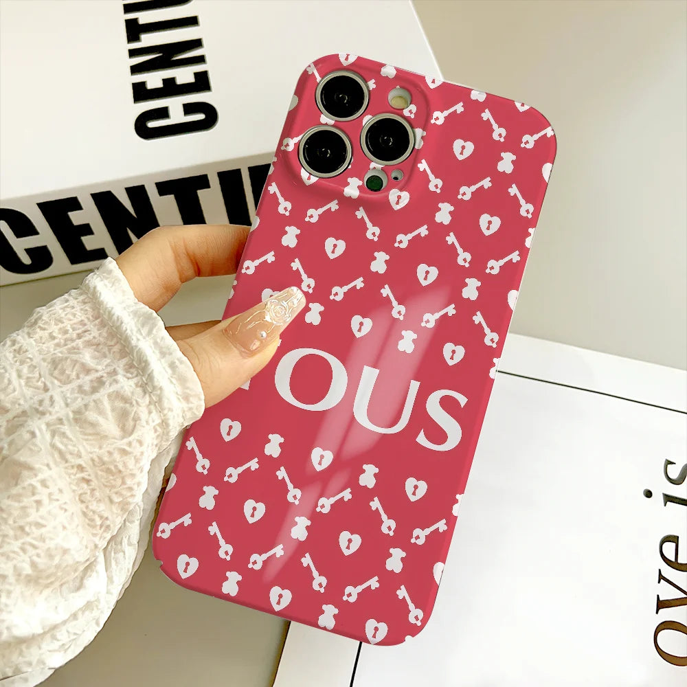 Cartoon cute T-Tous phone case FUNDA For IPhone 17 16 15 14 13 12 11 Plus Pro Max Mini Back Cover Hard cover Film shell