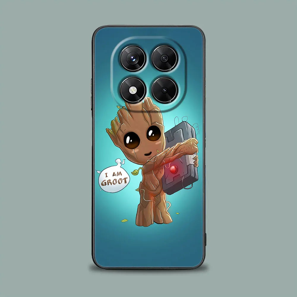 Baby Groot Marvel Phone Case For Redmi 15C 14C 13C 12C Back Cover For Redmi Note 15 14 13 12 Pro Plus 11 10 8 Pro Silicone Case