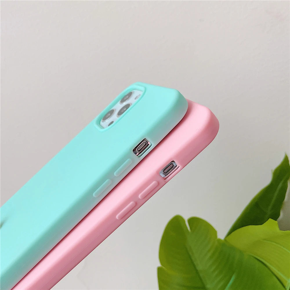 Crossbody Lanyard Matte Silicone Soft Case For iPhone 15 Pro Max 14 13 12 11 XR XS X 7 8 Plus Necklace Strap Shockproof Cover