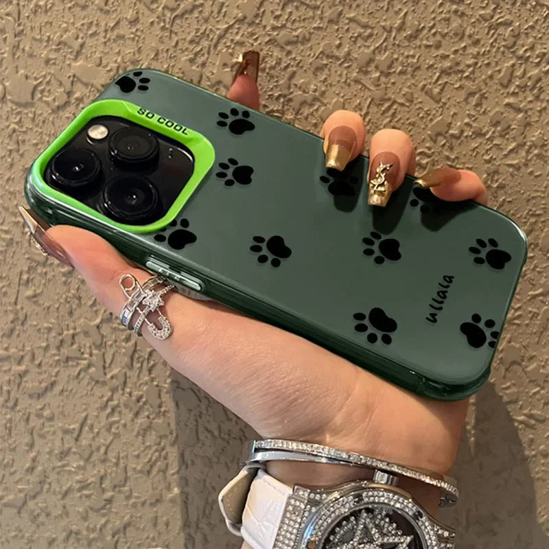 Cute Cat Dog Paw Print Case for Xiaomi 14T 13T 14 13 12T Pro 11 Lite 5G NE POCO X7 X6 X5 X3 NFC F3 F4 GT F5 F6 M5S M6 Pro Cover