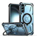 Stand Case for Samsung Galaxy S25 S24 S23 S22 S21 Ultra [Compatible with Magnetic][Invisible Magnet Kickstand] Anti-Drop Cover