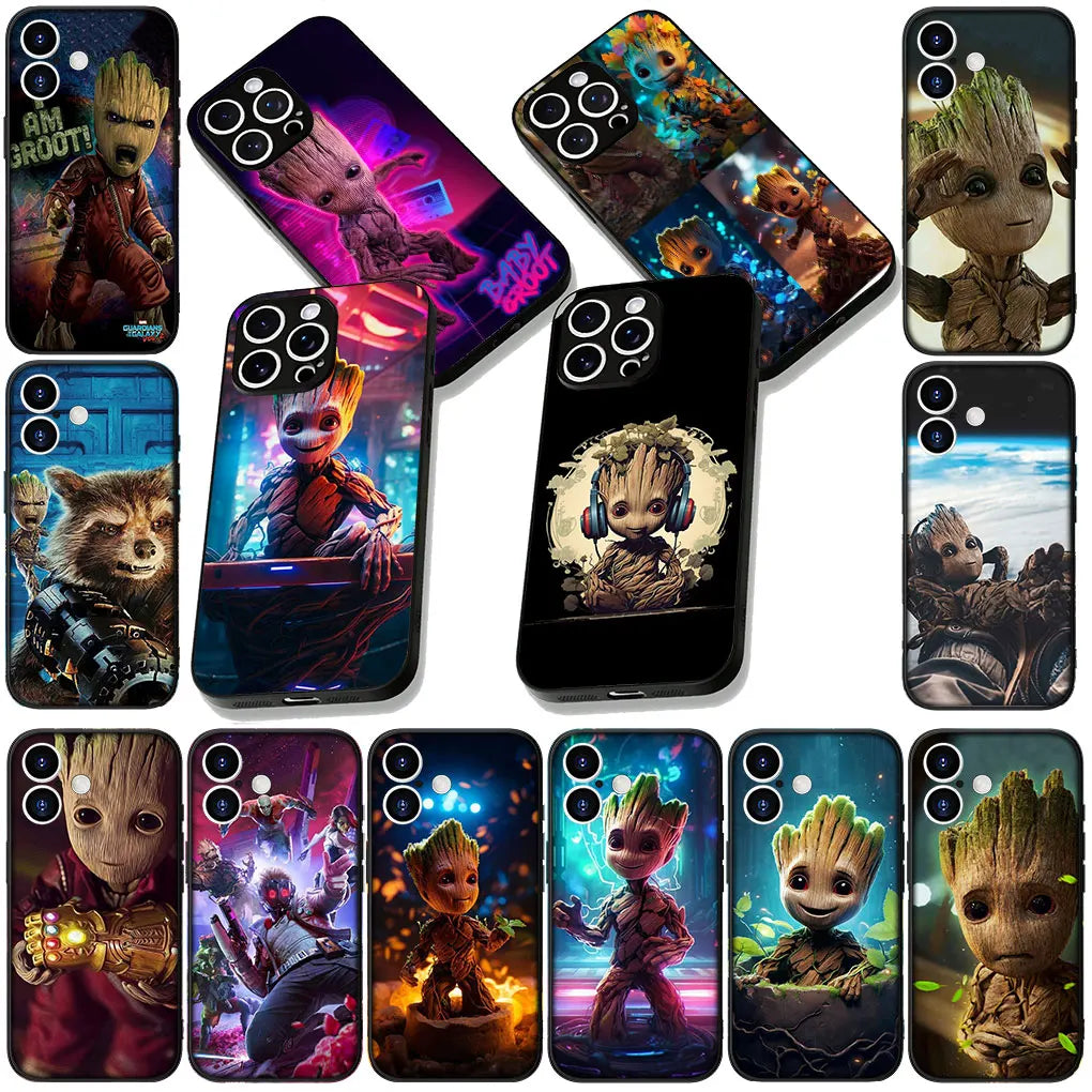 Phone Cover for Samsung Galaxy S25 S24 S23 FE Plus Ultra S7 Edge A16 A15 5G s25+ Case Guardians Galaxy Baby G-Groots Marvels