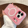 Luxury Candy Color 2 IN 1 For Magsafe Magnetic Case For iPhone 17 Air 16 15 14 13 12 Pro Max Plus Wireless Charge Matte Cover