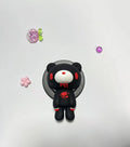 Gothic Bear Phone Grip&Stand–Unique Bloody Design,360° Rotatable,Stylish Accessory for All Phones, Add Edgy Charm to Your Device