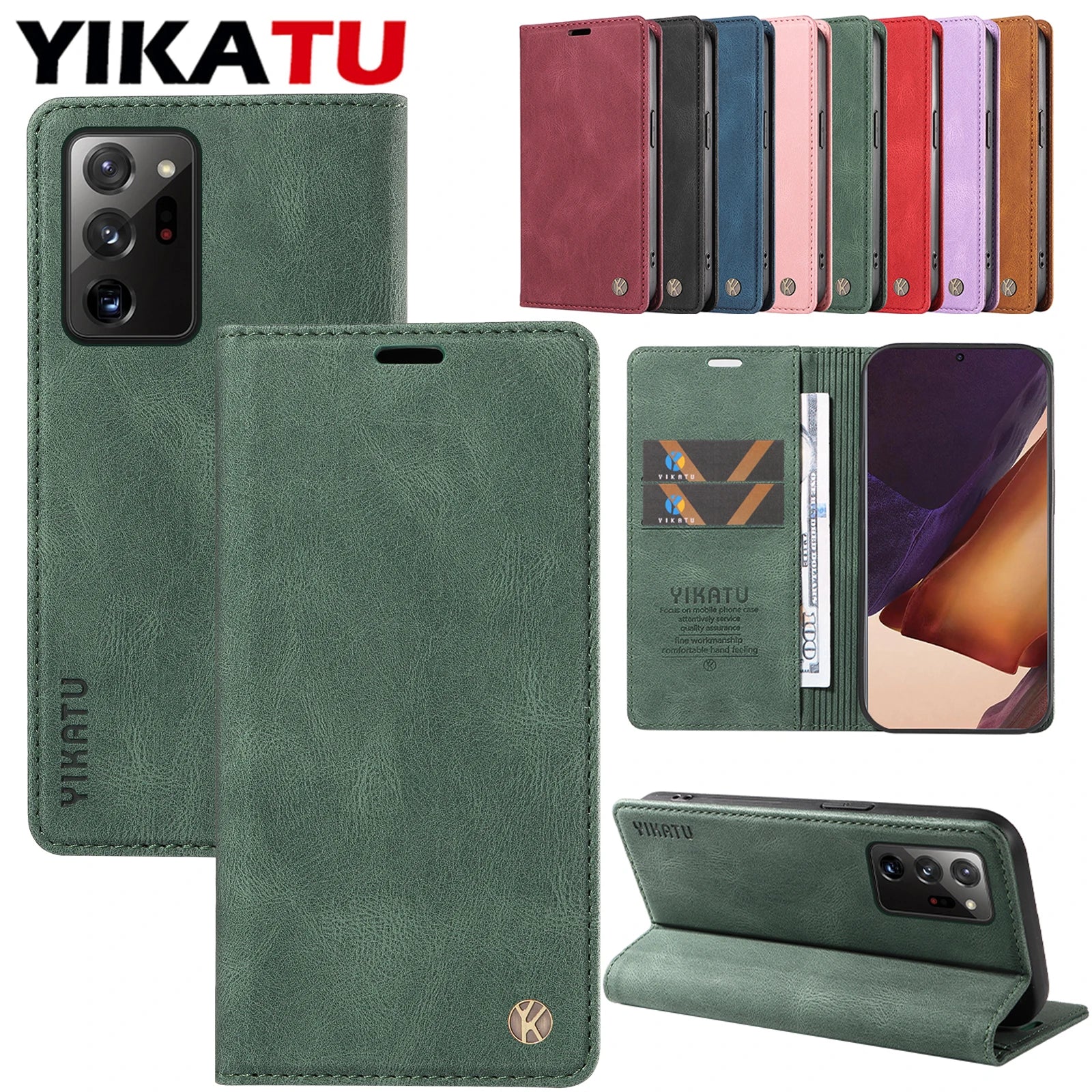 Wallet Magnetic Flip Leather Case For Samsung Galaxy S30 Ultra S26 Plus S25 Edge 5G S22 Pro S21 S23 S24 FE Anti-fall Stand Cover