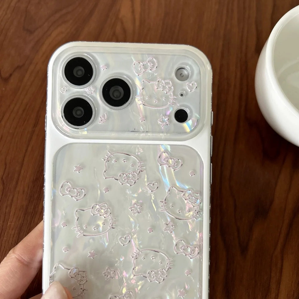 Sanrio Cute Full Hellokitty KT Cats Cartoon Phone Case For iPhone 15 16 17 Pro MaxHello Phone Case Camera Protection Back Cover