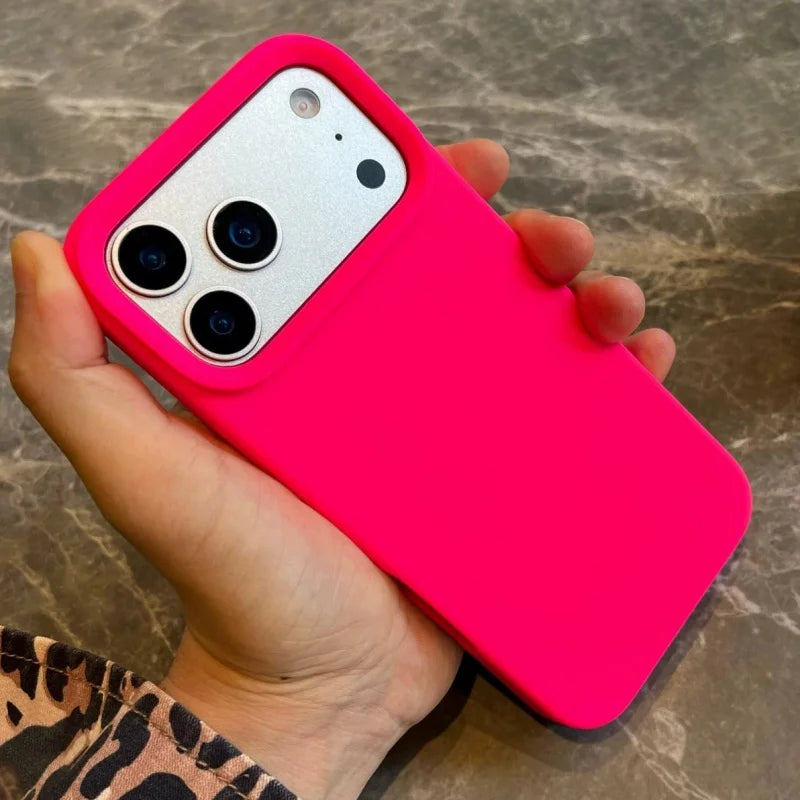 Luxury Original Silicone Case for iPhone 17 Air 16 15 14 13 12 Pro Max Plus 11 Shockproof Candy Official Liquid Soft Back Cover