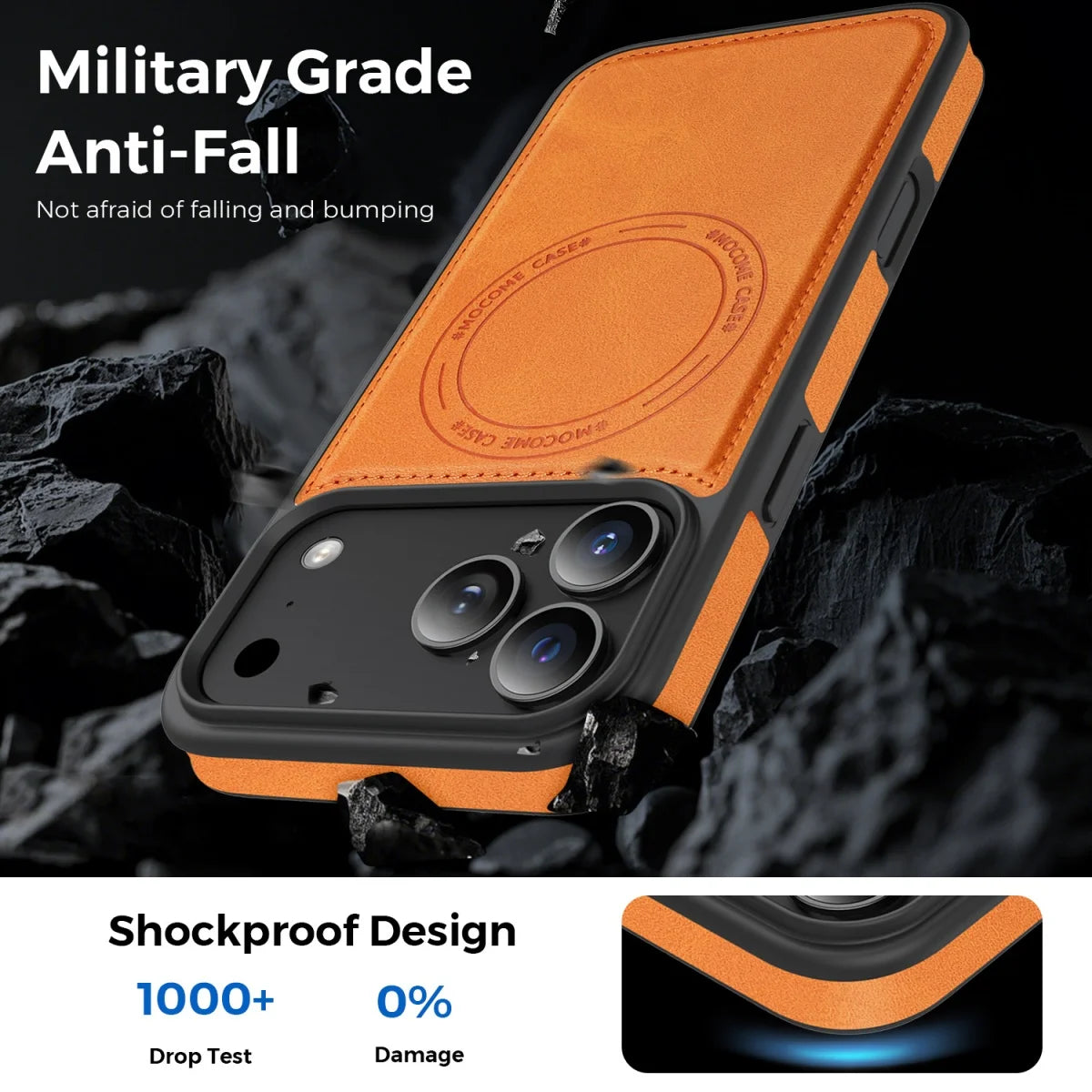 Business Matte Leather For Magsafe Phone Case For iPhone 17 Air 16 E 15 14 13 12 11 Pro Max Plus Magnetic Wireless Charge Cover