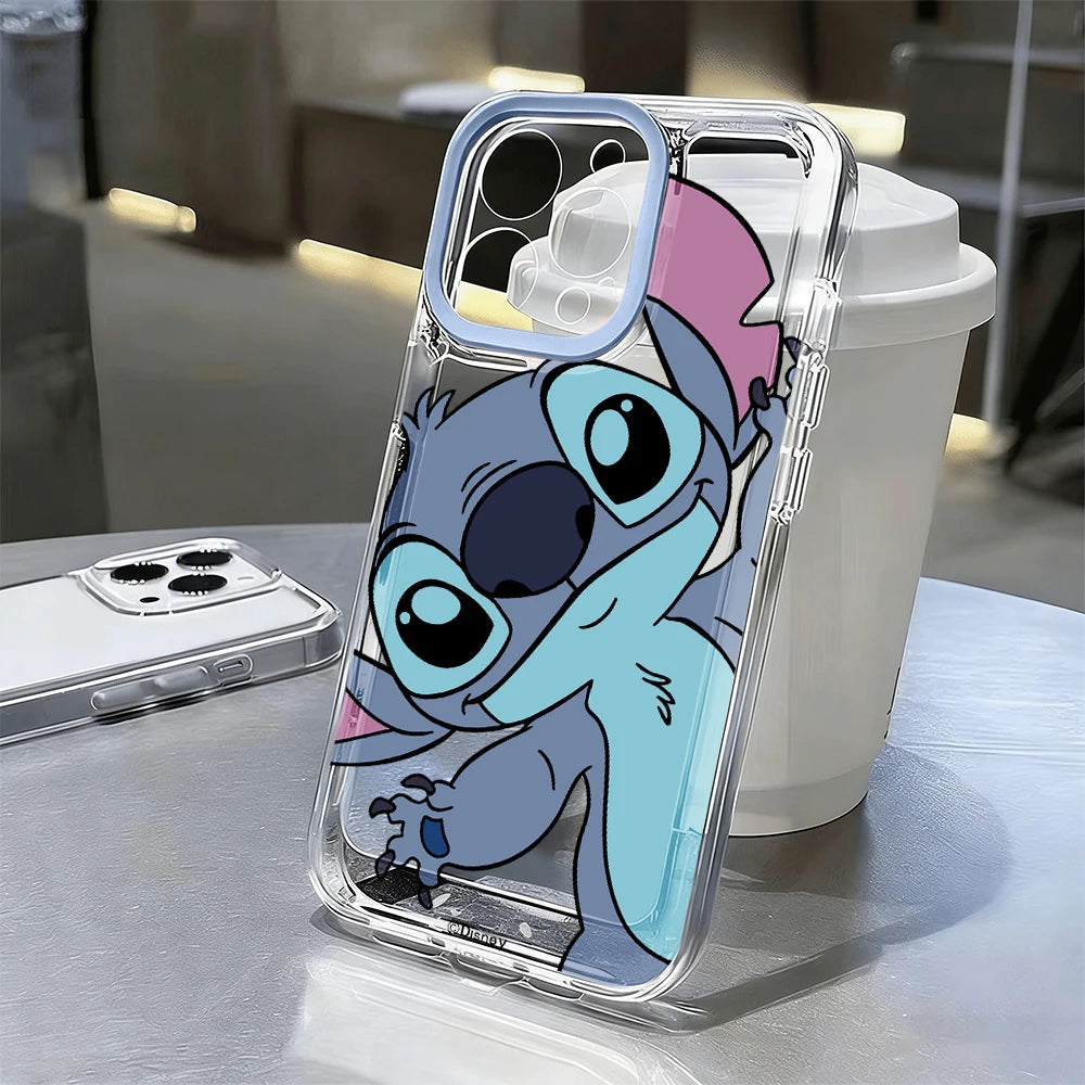 Stitch Cute Collage Frame Phone Case For iPhone 17 Pro15 16 13 14 Plus 12 11 17 Air Pro Max XR XS TPU Creative Cartoon Cover