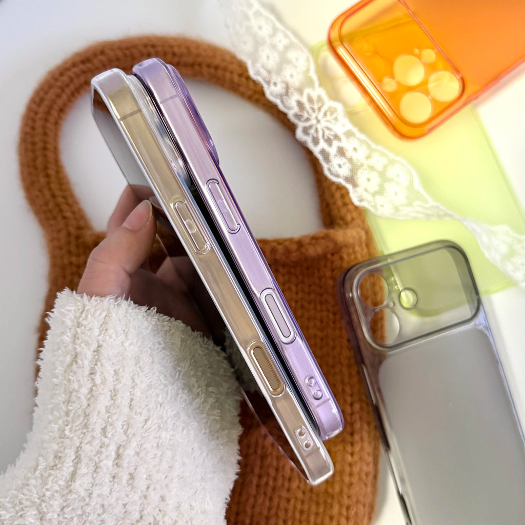 Frosted Candy Transparent Instantly Change Case For iPhone 17 16 15 14 13 12 11 Pro Max Camera Protection Clear TPU Soft Cover