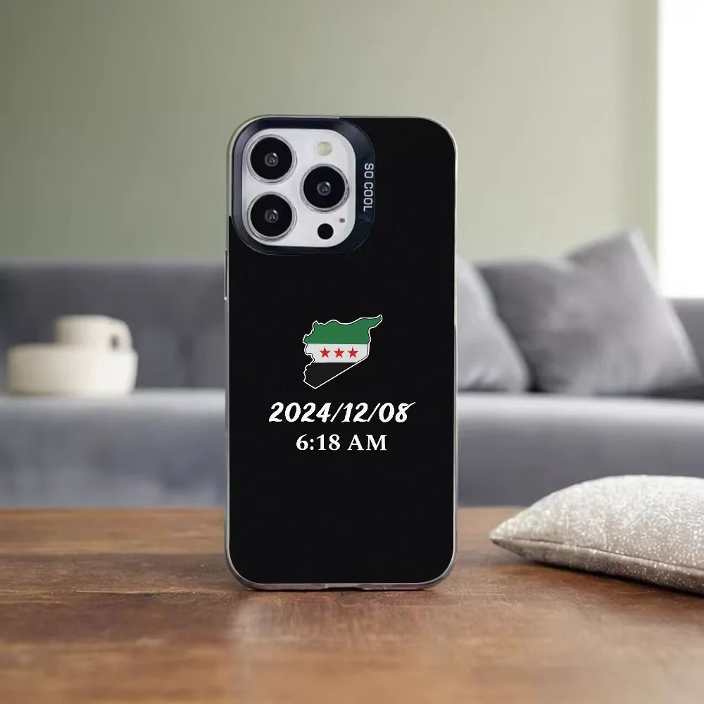 Flag of Syria Phone Case For iPhone 17 Air 16 e 15 14 13 12 11 Pro Max Plus Mini SE 2020 2022 Shockproof Bumper