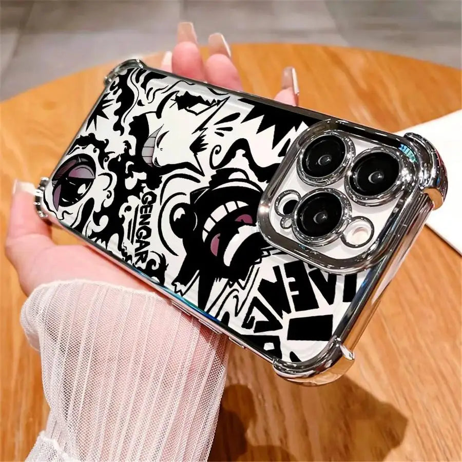 Case for Apple iPhone 17 Pro Max 14 12 16 Plus 15 11 Air XS XR 13 Soft Phone Cover Funny Pokemon Gengar