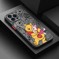 Lovely Winnie The Pooh Piglet Phone Case For iPhone 17 16 15 Pro Max Case 14 13 12 11 Pro Max 16e 17e Air XS XR X 7 8 Plus Cover