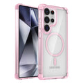 New Transparent Airbag Phone Case for Samsung Galaxy S26 Ultra S25 S24 Plus S23 FE S22 S21 Ultra Magnetic Clear Shockproof Cover