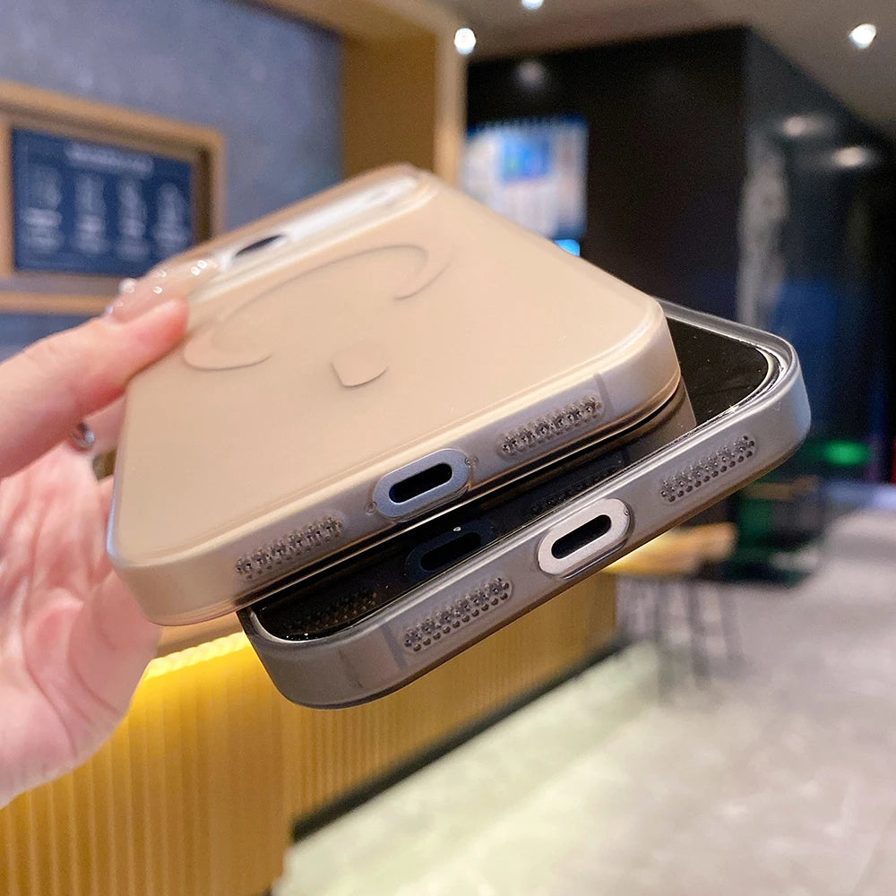 Ultra-Thin Matte Clear Magnetic for Magsafe Case for iPhone 17Air 16 15 14 13 Pro Max Shockproof Wireless Charge Hard PC Cover