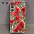 Summer Iced Watermelon Pattern TPU Phone Case For Samsung Galaxy S26 S25 S24 S23 S22 S21 S20 Ultra Plus FE Edge 2022 5G Cover