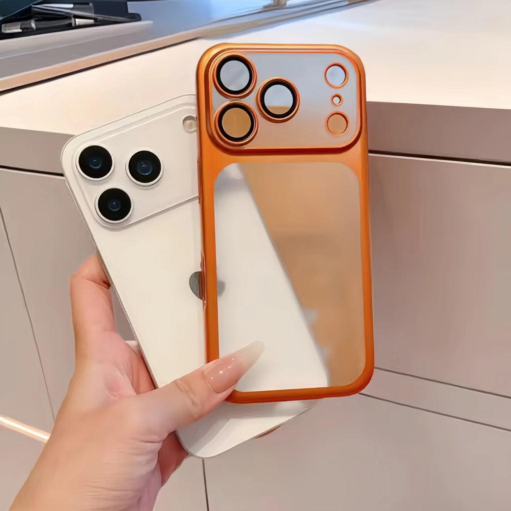Official Cosmic Orange Plating Frosted Translucent Thin Phone Case For iPhone 17 Pro Max Air Series Bumper Cover for 17 Pro Case