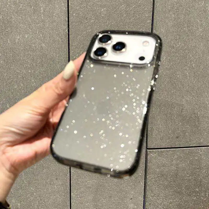 Luxury Bling Glitter Clear Case For iPhone 17 Air 16 15 14 13 12 11 ProMax 7 8 Plus X XS XR SE Shockproof Transparent Soft Cover