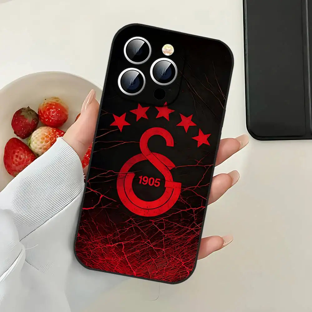 Cool G-Galatasaray-Clubs Phone Case Black That Fits For IPhone 17,16,15,11,13,14 Pro Max,Plus,X,Xr,Xs Max,13Mini