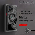 Phone Case for iPhone 17 16 15 14 13 12 11 Pro Max Mini XR XS X 7 8 Plus Matte Magnetic Back Cover Cool Goku Anime Dragons Balls