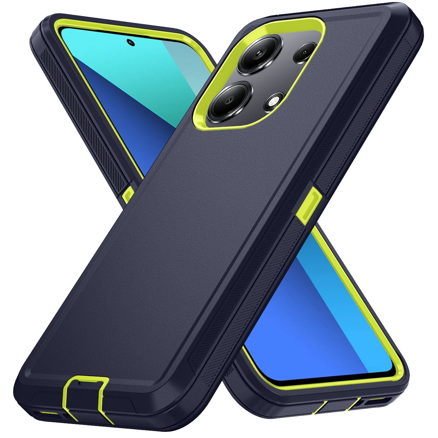 Armor Shockproof Cover For Xiaomi Poco X6 5G M6 Redmi Note 13 Pro Anti-Scratch Rugged Protective Cove For Redmi Note 13 Pro+