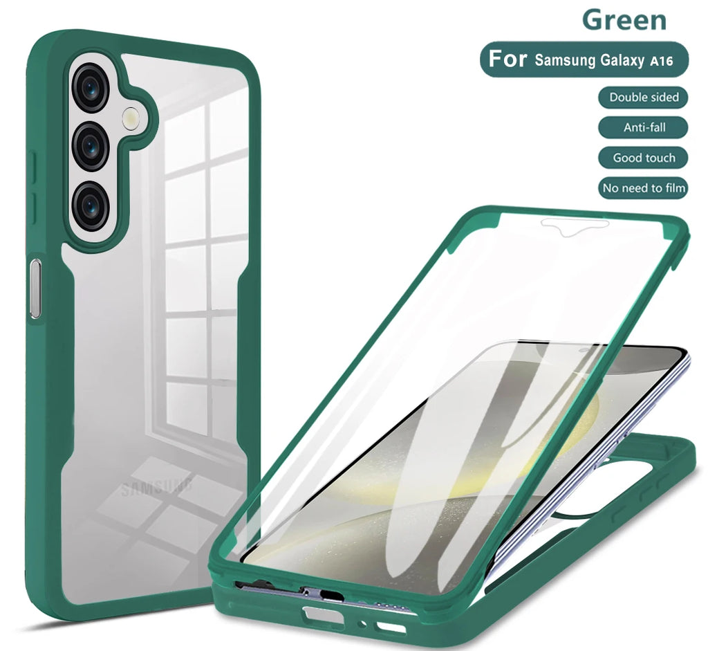 For Samsung Galaxy A16 5G Case 360 Full Body Protection Cases For Galaxy A16 A 16 Front Screen Shockproof Cover