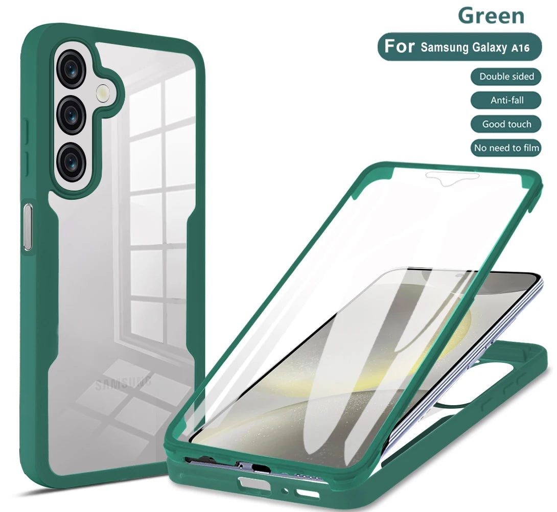 For Samsung Galaxy A16 5G Case 360 Full Body Protection Cases For Galaxy A16 A 16 Front Screen Shockproof Cover