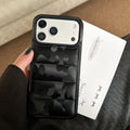 3D Camouflage Down Jacket Phone Case for iPhone 17 Air 16 15 14 13 Pro Max Plus 13Mini Air-cushion Shockproof Soft Fabric Cover