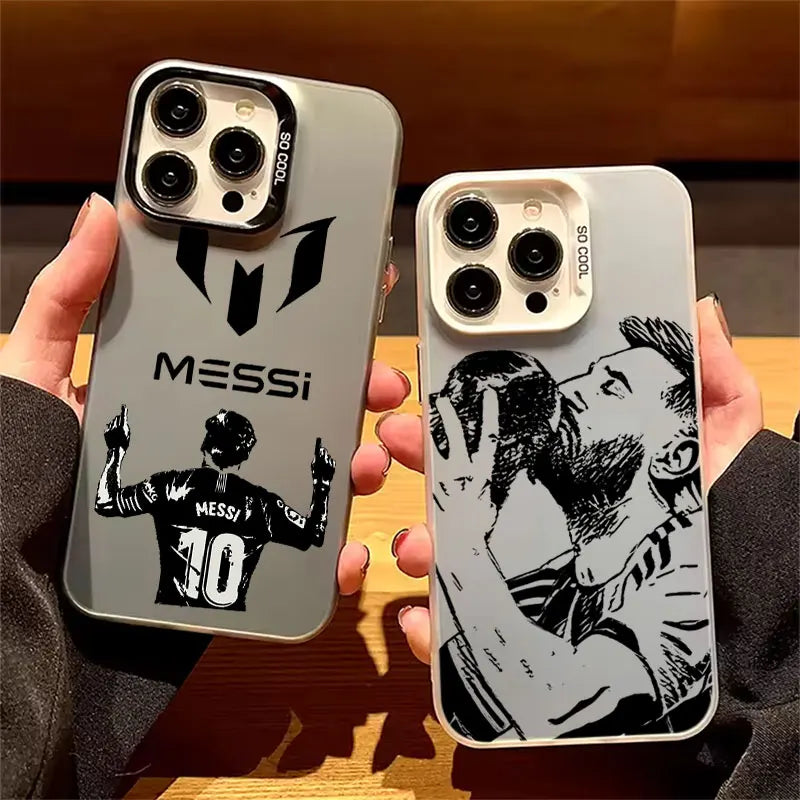 Football Star 10 Phone Case For M-Messies iPhone 17 17e 16 15 14 13 12 11 mini Pro Max 8 7 Air Plus Anti Fall Matte Back Cover