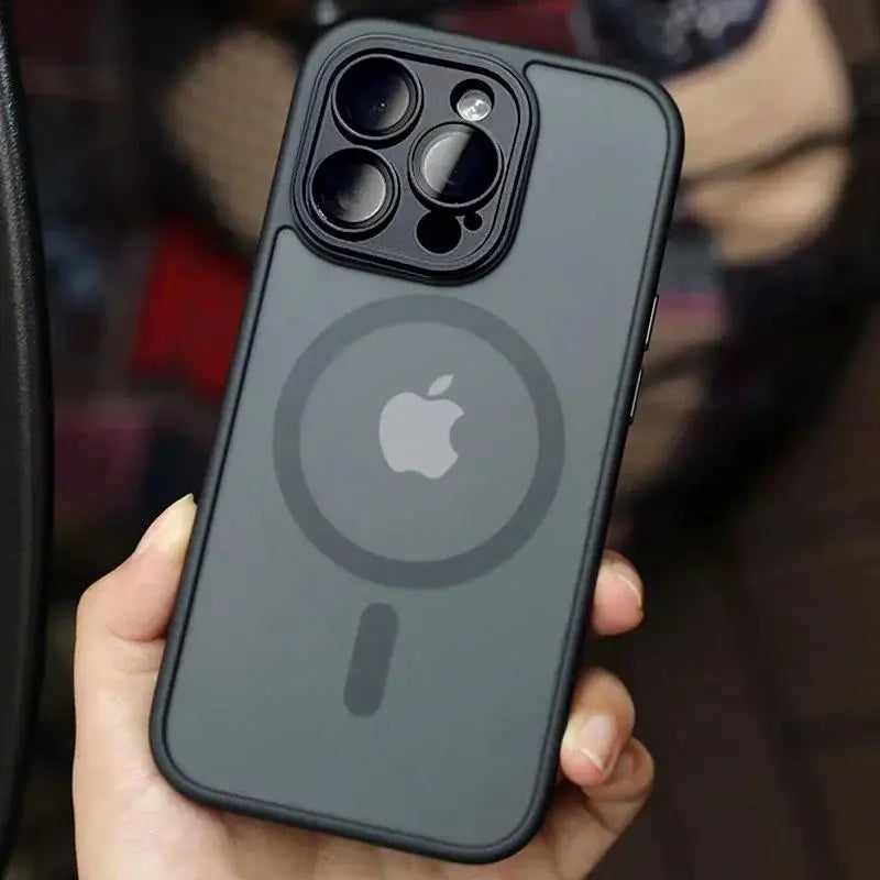 Magnetic Luxury Matte Translucent Armor Shockproof Case For iPhone 13 12 11 15 Pro Max 14 Plus For Magsafe Wireless Charge Cover