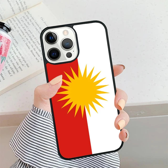 Yazidi Flag Ezidxan Phone Case For iPhone 17 Air 15 16 13 14 Pro Max 11 12 14 Pro Max Plus 13 12 Cover coque Fundas