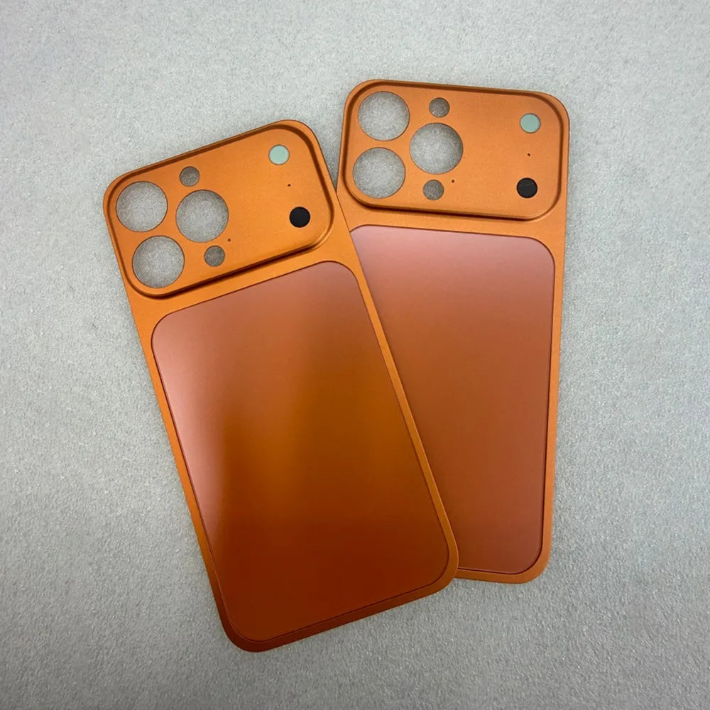 For IPhone 16 15 14 13 Pro Max Transform 17 Pro Max Phone Metal Backplate Case for Magsafe Matte Slim Backplane Protection Cover