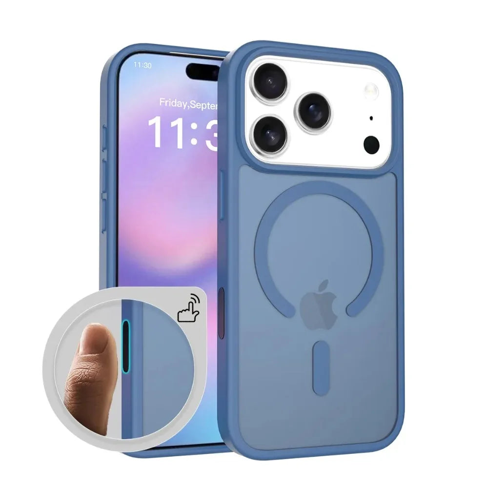 Luxury Frosted Skin Feel Magnetic Charging Case Translucent PC+TPU For iPhone 17 Pro Max 17Pro Air Anti-Shock Protection Cover
