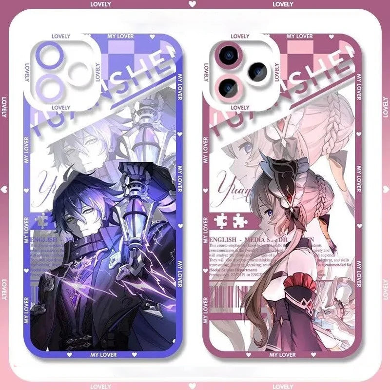 Genshin Impact Flins Columbina Varka Sandrone Phone Case For Xiaomi POCO X7 X6 F5 X5 X4 X3 M3 M6 F6 Pro F3 X3GT 11 Lite 11T Pro