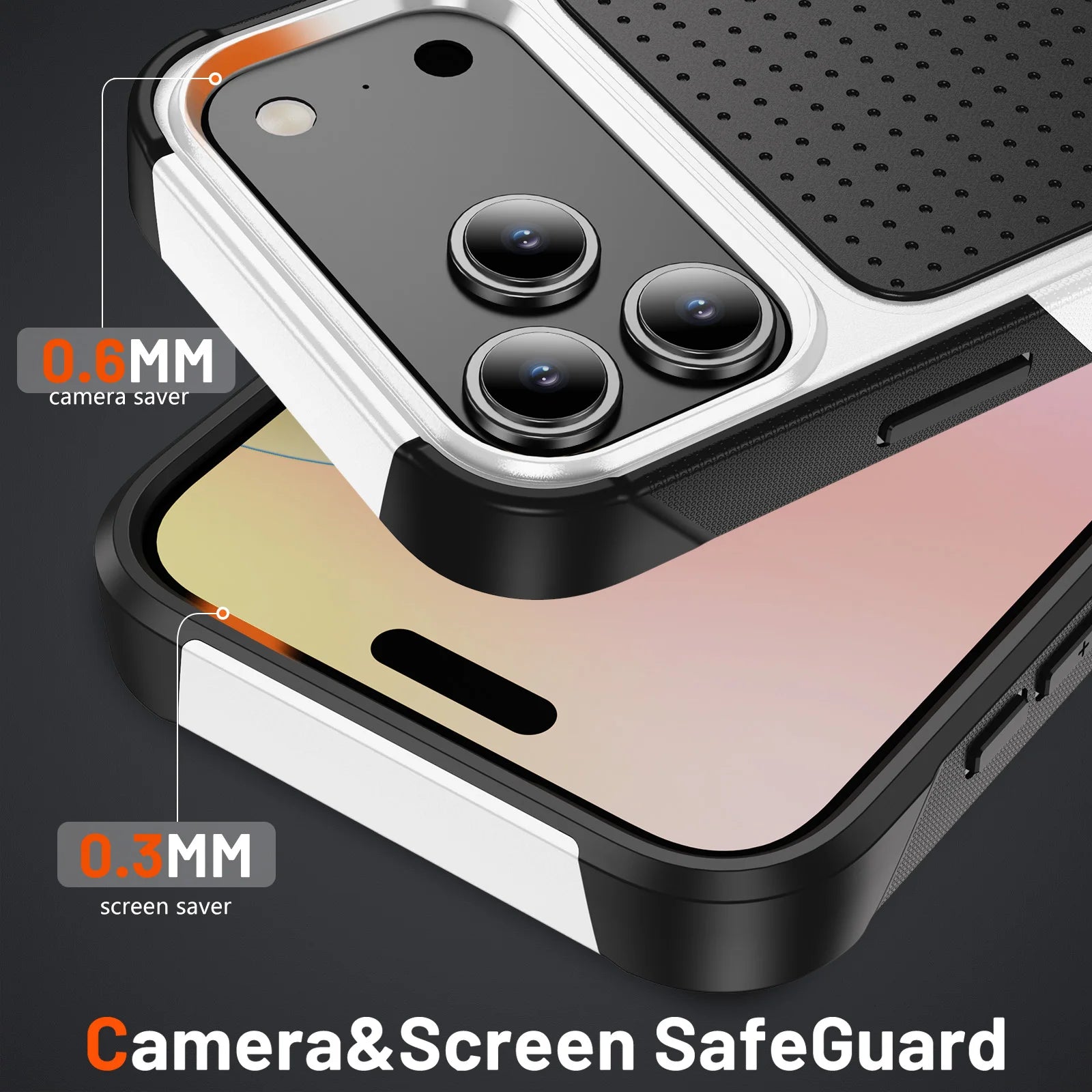 Anti-Slip Case for Iphone 17 Pro Max 16 15 14 Plus 13 Pro Max Iphone16 Iphone17 Best Protection Strong Heavy Phone Bag Cover