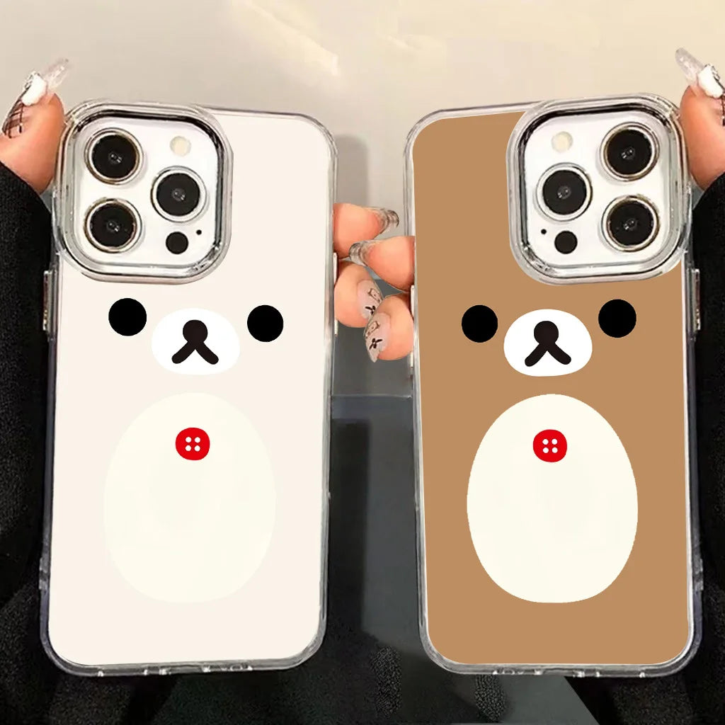 Cute Rilakkuma Bear Phone Case for Huawei Honor Magic X9d X8c 200 90 X7a X8a X8b X6a Lite 4G 5G Transparent Cover
