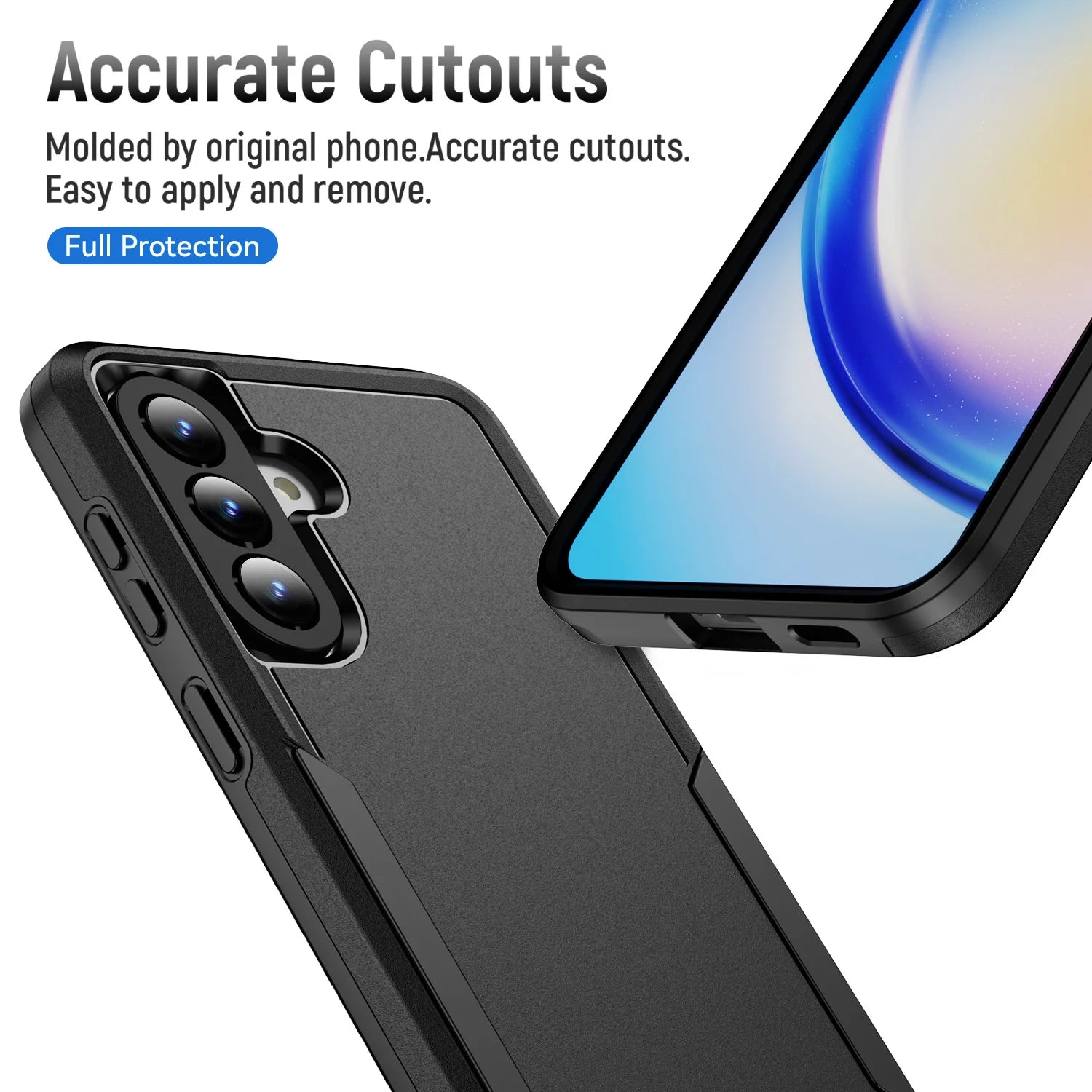 Precise Cutouts Armor Case for Samsung Galaxy A57 5G S26 Ultra A17 A37 A56 A55 A54 A16 A15 A14 A36 A35 S24 FE S25 S26 Plus