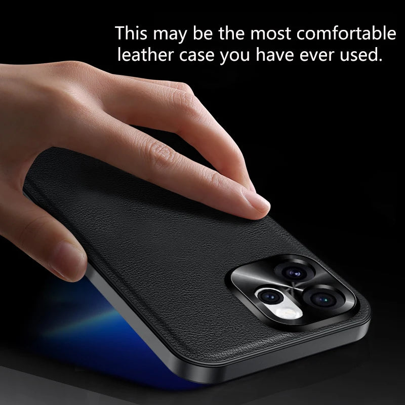 Luxury PU Leather Anti-Slip Border Shockproof Phone Case For OPPO Reno 15 Pro 13 12 11 10 9 8 14 Pro Plus F A5 A6 Pro Back Cover