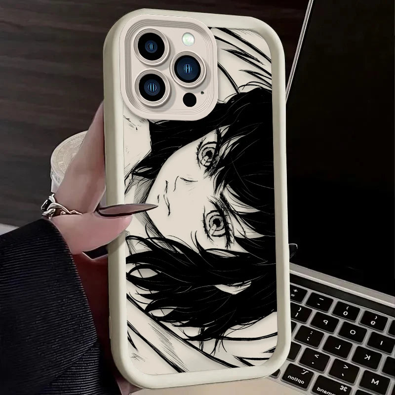 Anime Zenitsu Inosuke Phone Case For iPhone 17 Air 16 16E 15 14 13 12 11 Pro Max X XS X S Max XR SE 2020 SE4 7 8 Silicone Cover