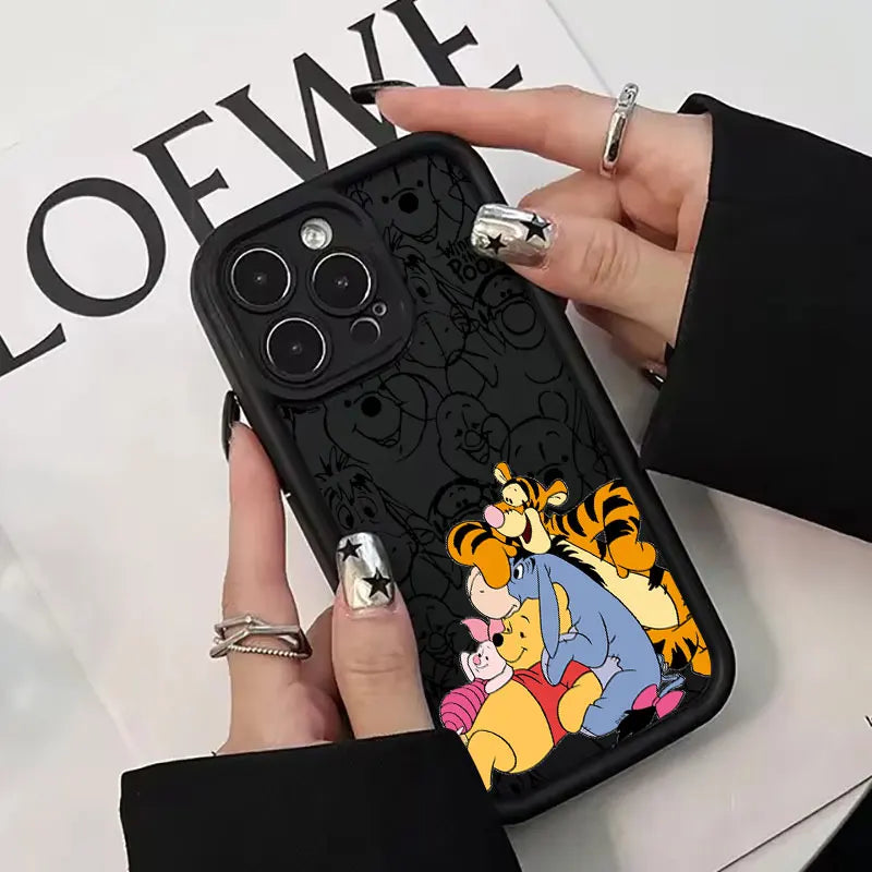 Silicone Case For Apple iPhone 17E 15 16 14 13 12 11 17 Pro Max 17 Air Plus 16E Phone Protective Cover Winnies The Poohs Tigger