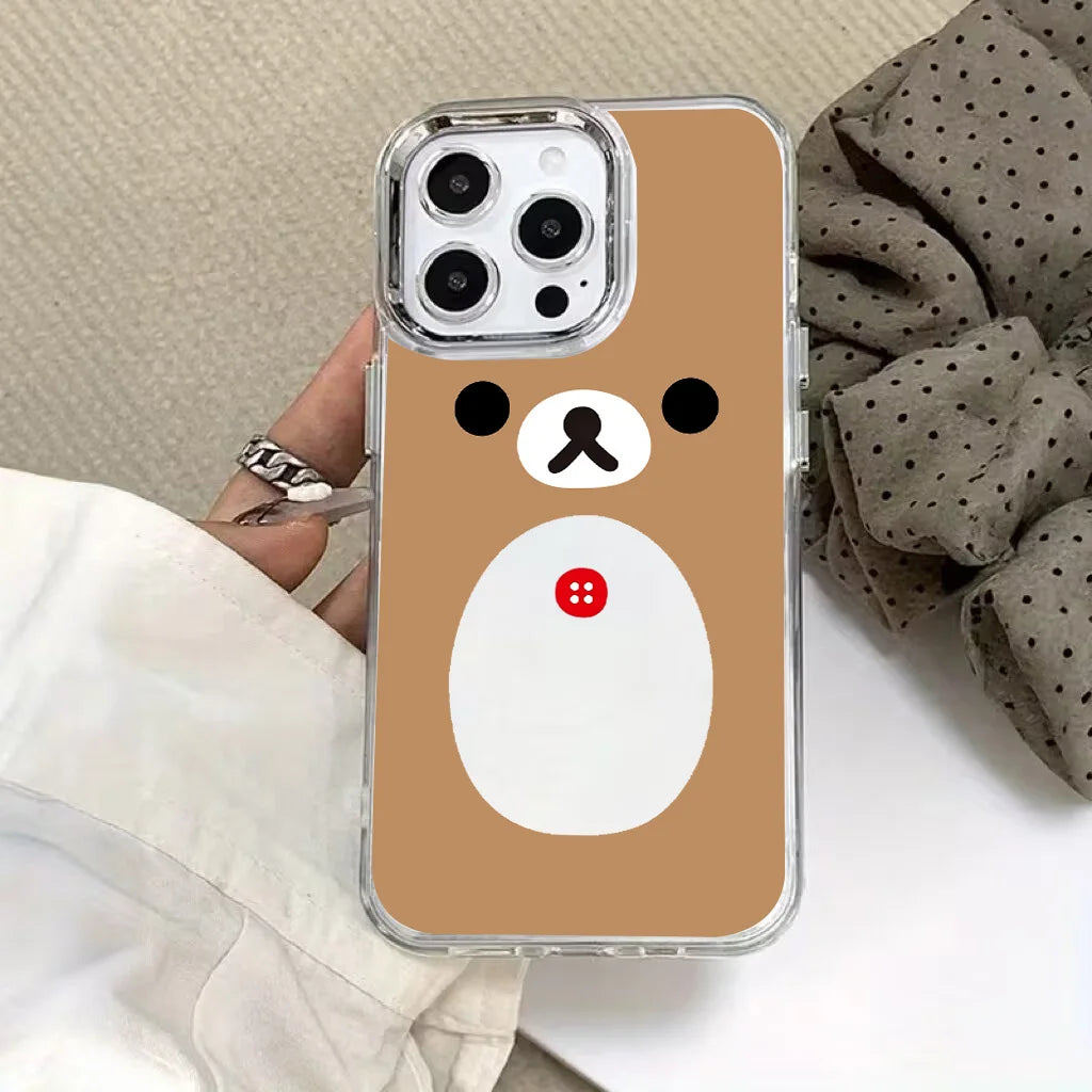 Cute Rilakkuma Bear Phone Case for Huawei Honor Magic X9d X8c 200 90 X7a X8a X8b X6a Lite 4G 5G Transparent Cover