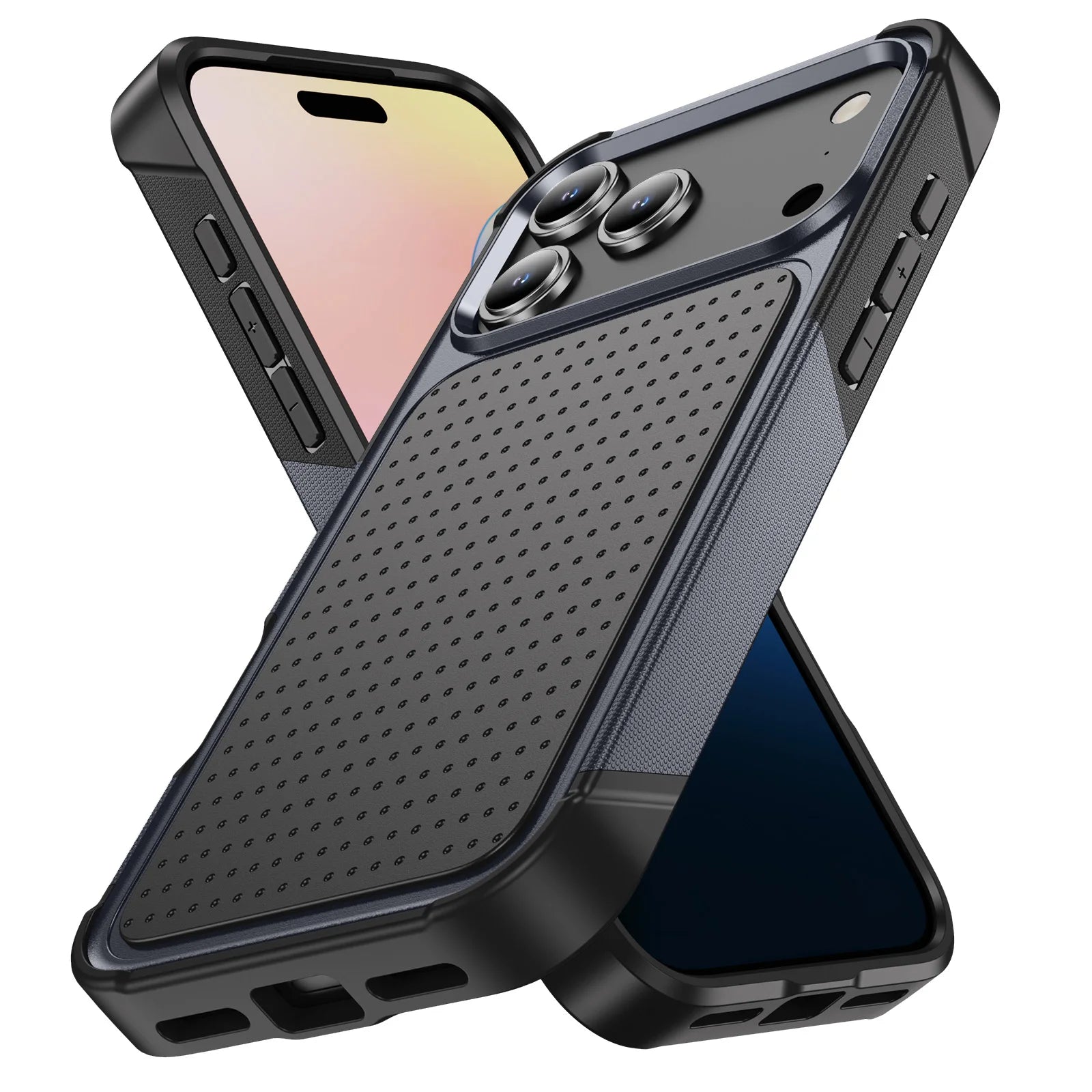 Armor Shockproof Phone Case For iPhone 17 Air 16 15 14 13 12 11 Pro Max Plus Luxury Military Grade Matte Rugged Protective Cover